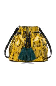 Isabel Marant Beeka Bag In Yellow,animal Print