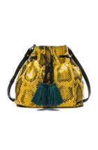 Isabel Marant Beeka Bag In Yellow,animal Print