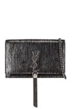 Saint Laurent Monogramme Kate Chain Tassel Wallet Bag In Black