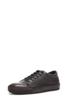 Acne Studios Adrian Grain Calfskin Sneakers In Black