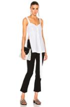 Calvin Klein Collection Laro Dry Cotton Tailoring Top In White