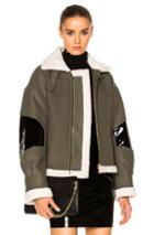 Alexandre Vauthier Wool Jacket In Green