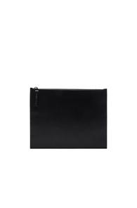 Maison Margiela Calf Leather Pouch In Black