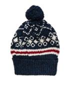 Thom Browne Norwegian Fair Isle Beanie In Blue