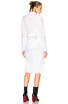 Maison Margiela Cotton Poplin Shirt Dress In White