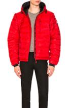 Canada Goose Lodge Down Hoody In Red