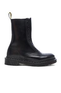 Vetements X Dr. Martens Leather Borderline Boots In Black