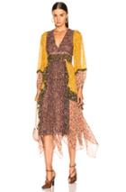 Ulla Johnson Primrose Dress In Floral,pink,purple,yellow