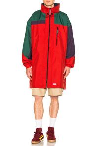 Martine Rose Oversized Raincoat In Blue,red,green,purple
