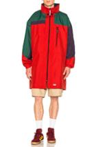 Martine Rose Oversized Raincoat In Blue,red,green,purple