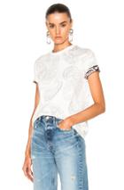 Acne Studios Taline Paisley Jersey Tee In Abstract,white