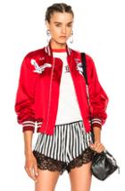 Off-white Greenland Bomber Jacket In Metallics,red