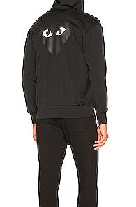 Comme Des Garcons Play Big Heart Sweatshirt In Black