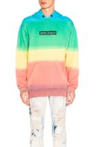 Palm Angels Rainbow Tie & Dye Hoody In Ombre & Tie Dye,green