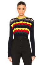 Marni Crew Neck Sweater In Blue,green,red,yellow