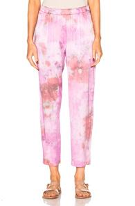 Raquel Allegra Relaxed Pants In Pink,ombre & Tie Dye