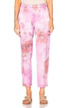 Raquel Allegra Relaxed Pants In Pink,ombre & Tie Dye
