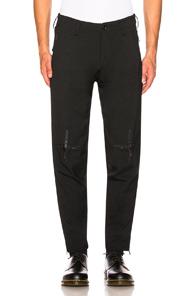 Yohji Yamamoto Cross Slim Pant In Black