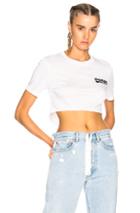 Off-white Landscaping Crop Tiny Tee In White