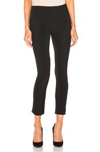 Veronica Beard Zip Back Scuba Pant In Black