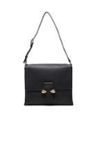 Alexander Mcqueen Twin Skull Leather Bag In Black