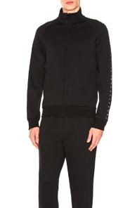 Valentino Studded Track Jacket In Black