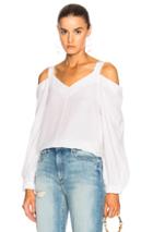 Tibi Strappy Tunic Top In White