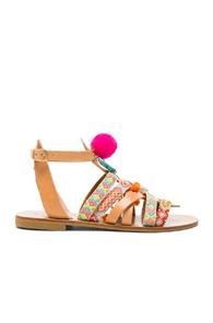Elina Linardaki Kokomo Sandals In Neutrals,neon