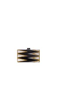 Edie Parker Jean Twist Clutch In White,metallics