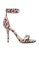 Givenchy Retra Jaguar Print Leather Heels In Animal Print,pink,neutrals