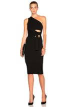 Cushnie Et Ochs Asymmetrical Maxi Dress In Black