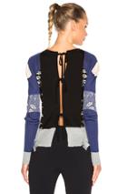 Maison Margiela Fantasy Jacquard Sweater In Blue,abstract