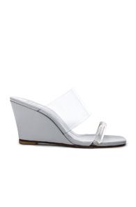Maryam Nassir Zadeh Pvc Olympia Wedges In White