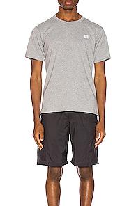 Acne Studios Nash Face Tee In Gray