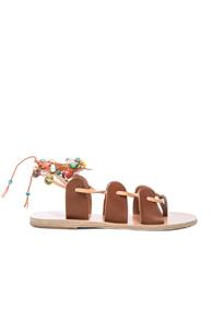 Ancient Greek Sandals Amaryllis Stones Sandals In Neutrals,brown