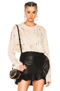 Raquel Allegra Oversize Pullover Sweater In Neutrals