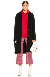 Acne Studios Avalon Double Coat In Black