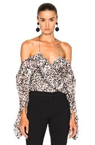 Preen By Thornton Bregazzi Bronwyn Top In Abstract,neutrals