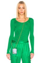 Msgm Long Sleeve Pullover In Green