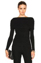 Toteme Jaca Long Sleeve Sweater In Black