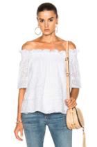 Needle & Thread Off The Shoulder Top In White