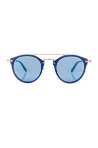 Oliver Peoples Remick Sunglasses In Blue,metallics