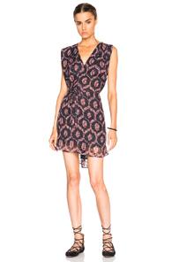 Isabel Marant Tuxi Printed Look Dress In Red,abstract
