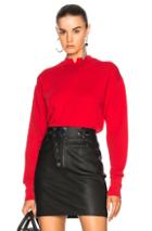 Helmut Lang Slash Neck Sweatshirt In Red