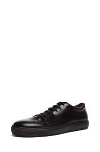 Acne Studios Adrian Calfskin Leather Sneakers In Black
