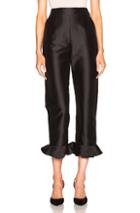 Isa Arfen Classic Flounce Pantalone In Black