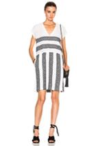Lemlem Freya Shift Dress In White,black,geometric Print