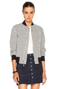 Engineered Garments Aviator Jacket In Stripes