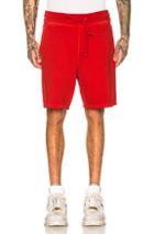 Maison Margiela Fade Garment Dye Shorts In Red