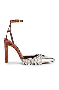 Area Ankle A Pump In Metallic Silver